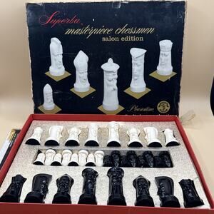 Superba Masterpiece Chessmen Salon Edition No. 1475 Gothic Peter Ganine Vintage